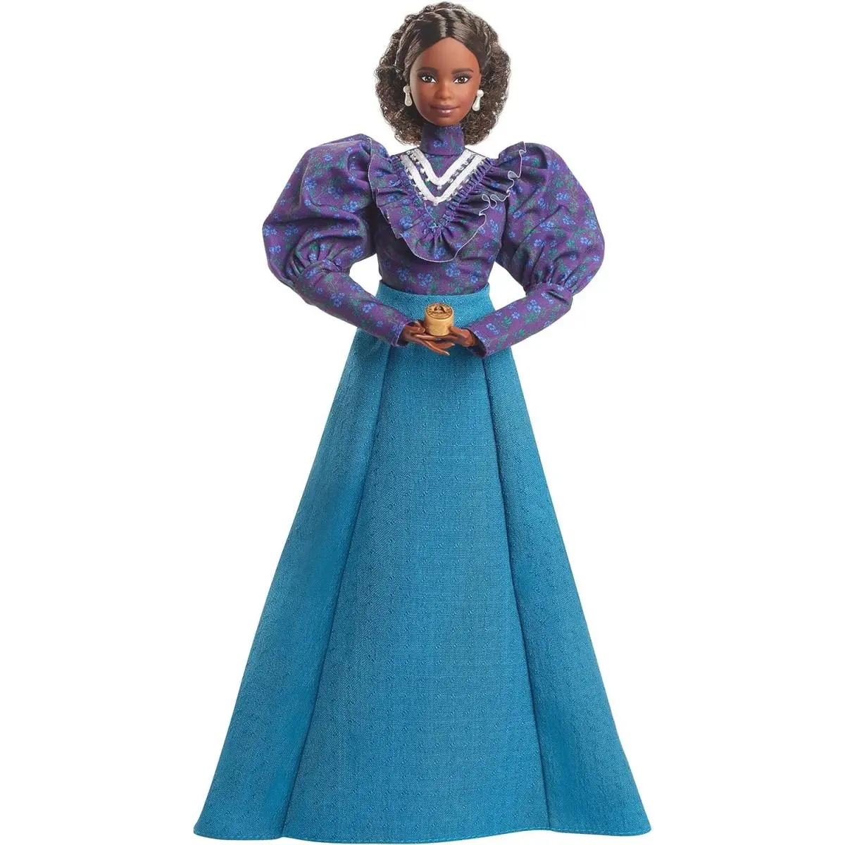 Barbie Inspiring Women Doll Madam C.j. Walker Wearing Puff Sleeve Blouse Full