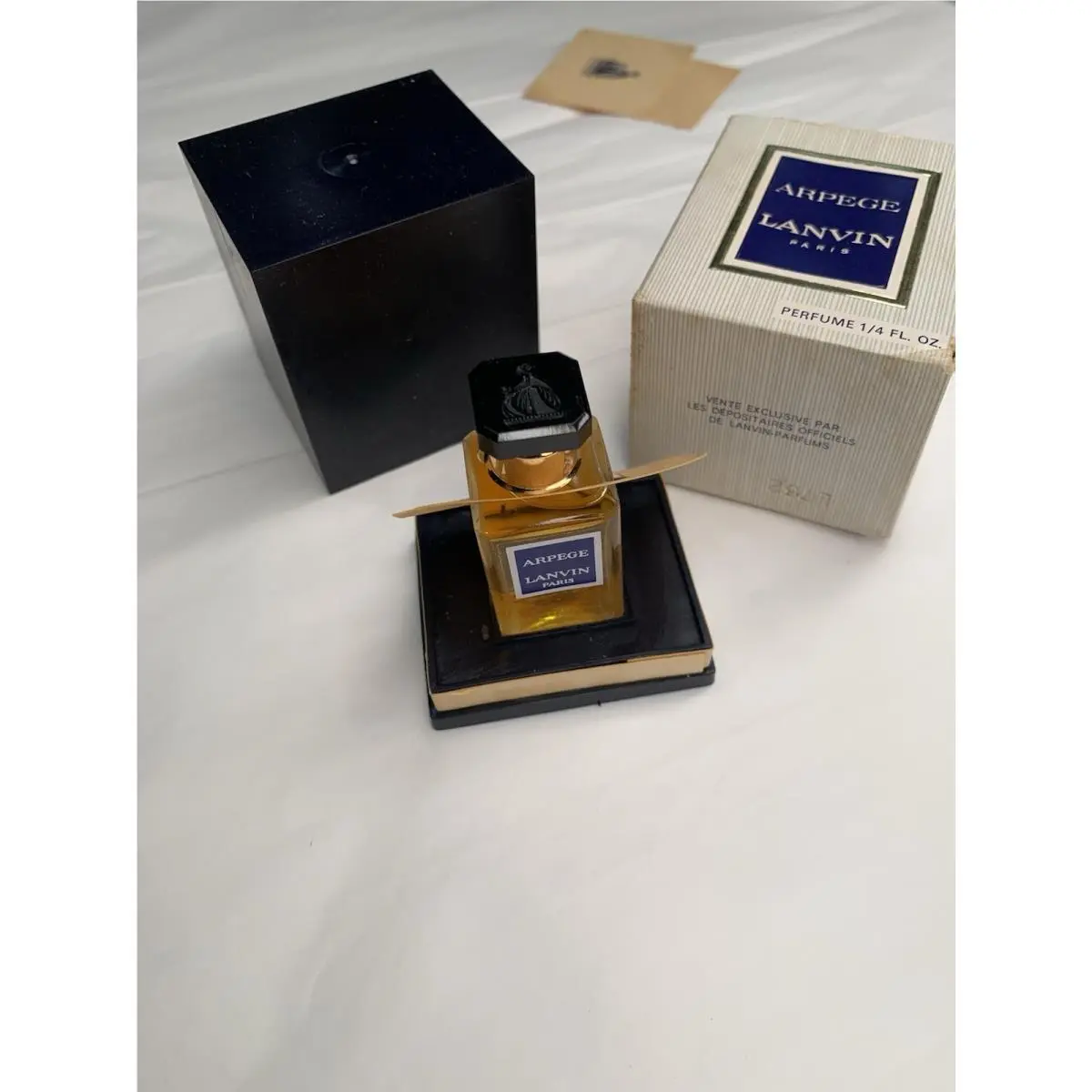 Vtg 70s Lanvin Arpege Parfum 1/4oz Perfume Fragrance Org Boxes France