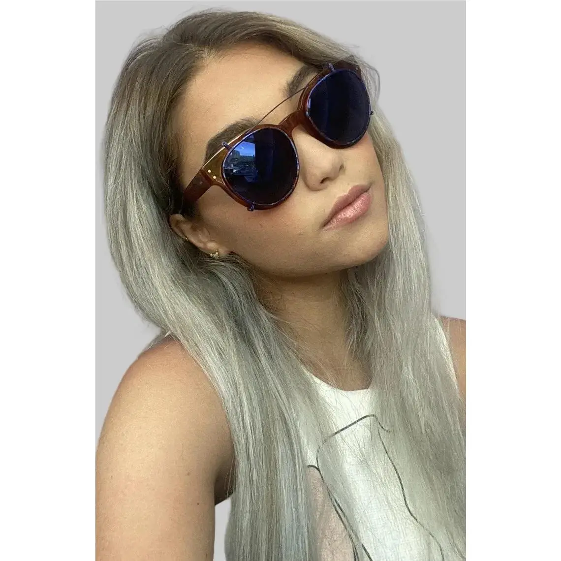 Glco Garrett Leight Thierry Lasry 50mm Women`s Sunglasses W/clip GS9