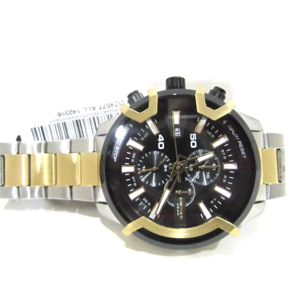 DZ4577 Men`s  Griffed Chronograph 2 Tone Black Dial Watch by Diesel