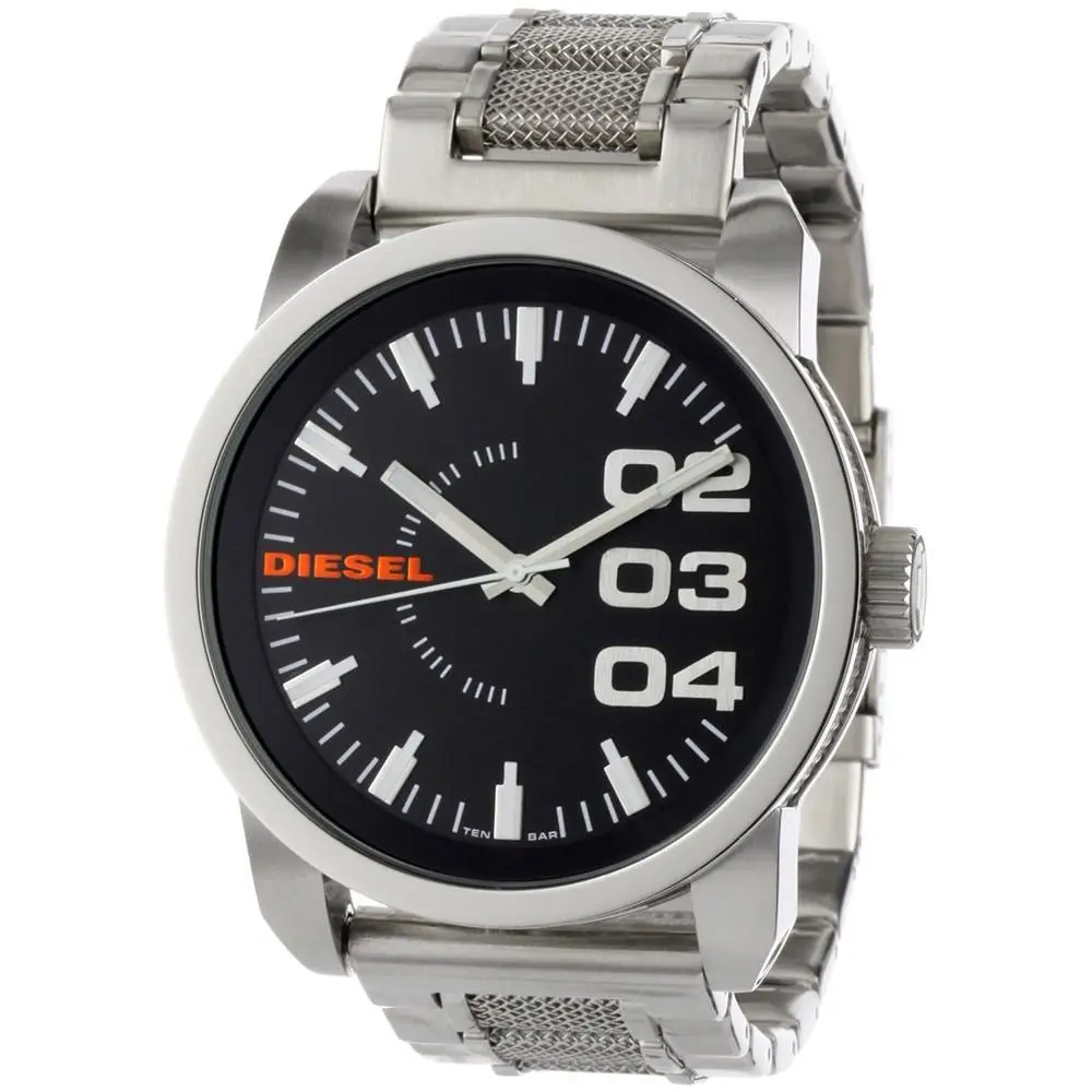 Diesel Men`s Fashion Black Dial Watch - DZ1370