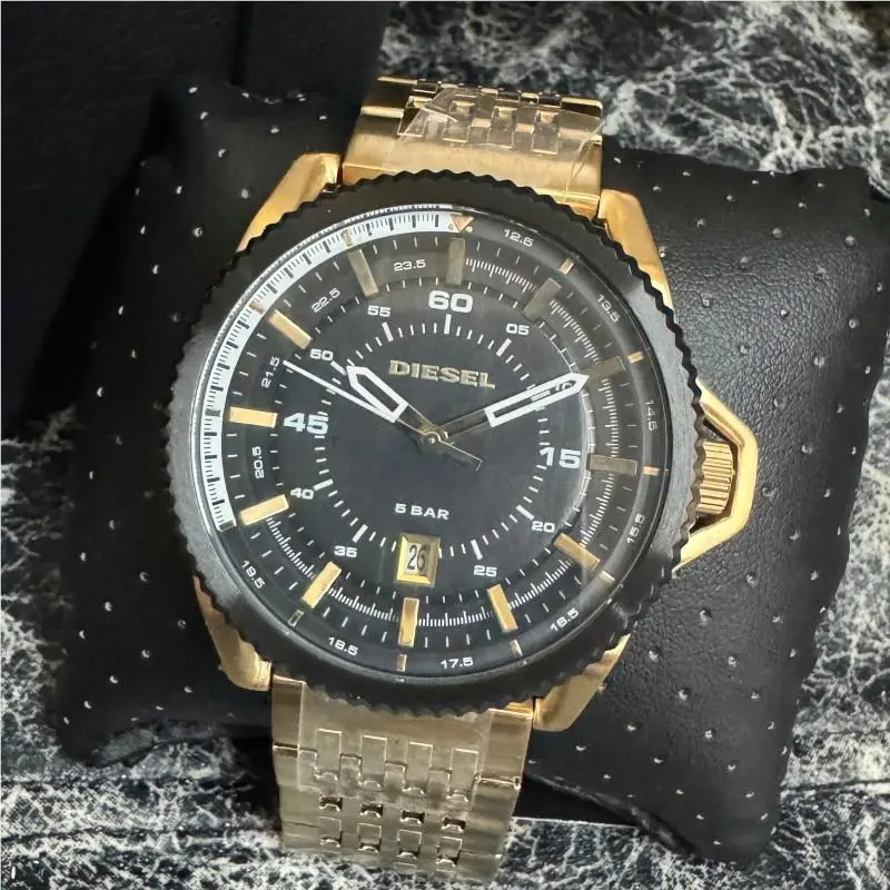 Men’s Watch DZ1789 Rollcage Chronograph Gold Stainless Steel by Diesel