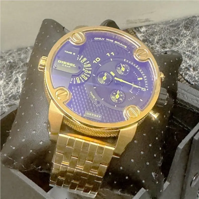Little Daddy Gold-tone Stainless Watch DZ7347 by Diesel