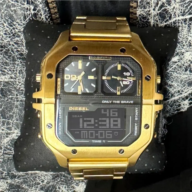 Diesel Clasher Men`s Black Watch - DZ7454