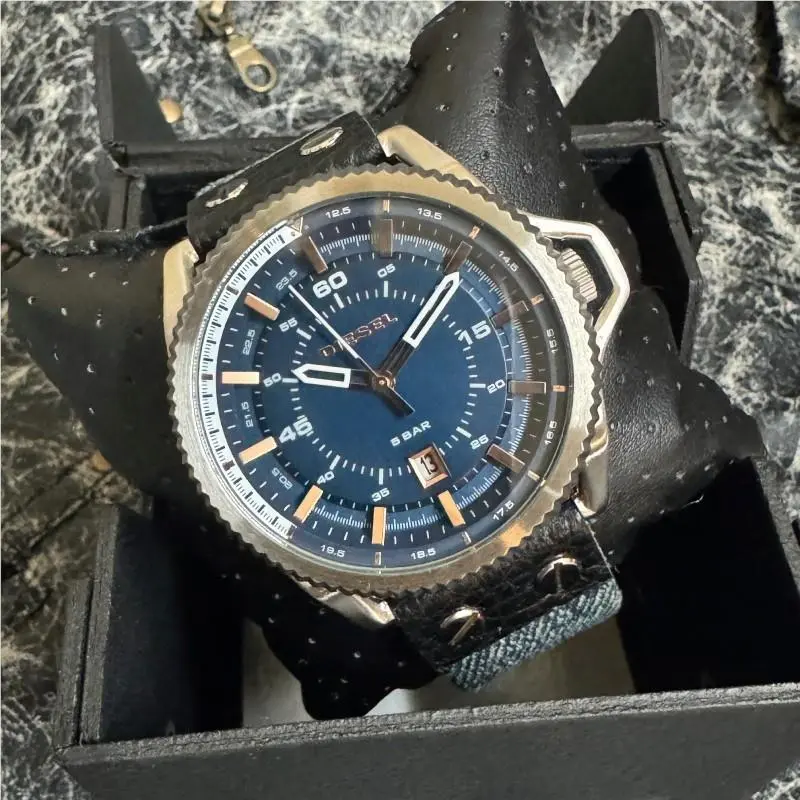 Rollcage Blue Denim Men`s Watch DZ1727 by Diesel