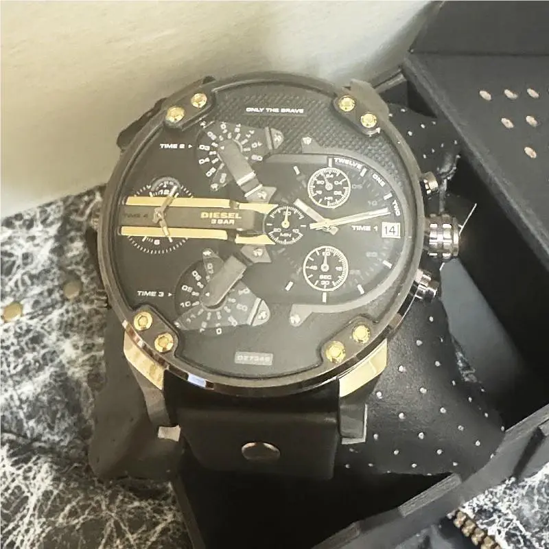 Mr. Daddy 2.0 Black Case Silver Watch DZ7348 by Diesel