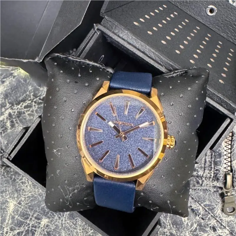 Nuki Blue Leather Strap Watch DZ5532 by Diesel