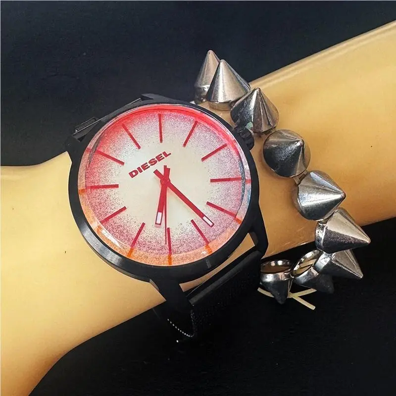 Diesel Women`s Castilia Three-hand Black Stainless Steel Watch DZ5596