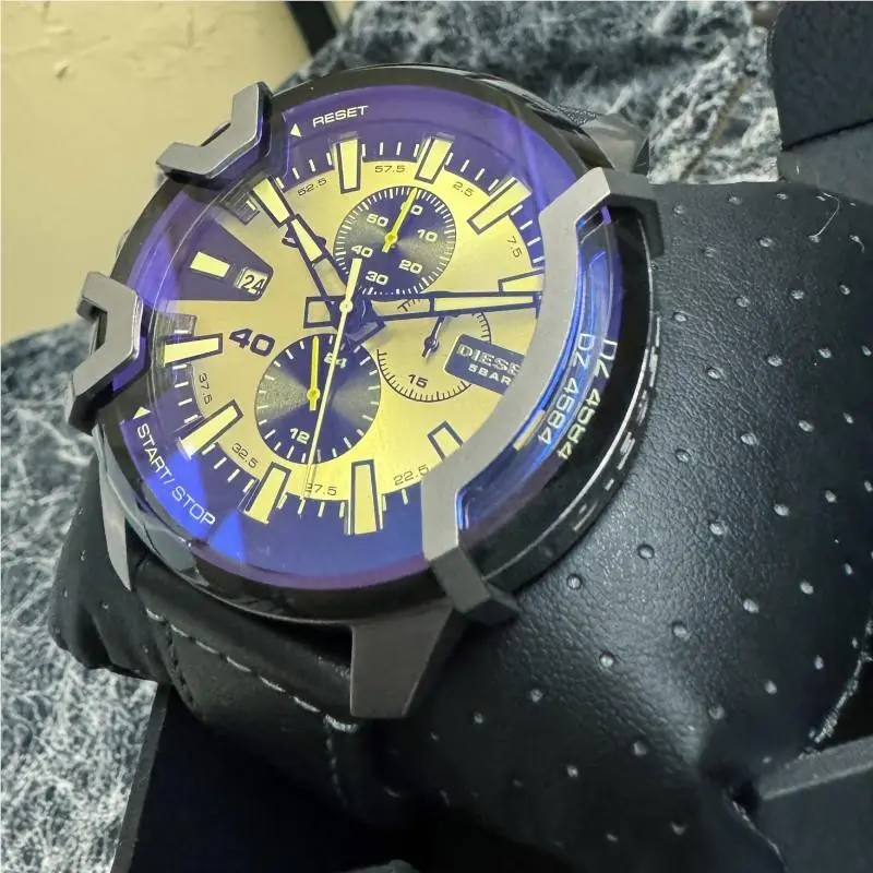 Diesel Griffed Chronograph Multicolour Dial Quartz DZ4584 Men`s Watch