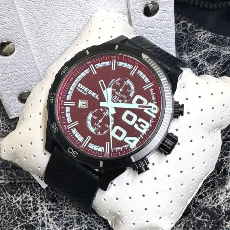 Diesel Men`s Double Down Series Analog Display Quartz Black Watch DZ4311