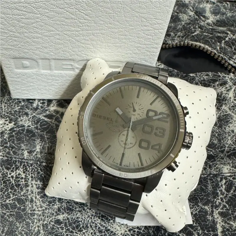 Advanced Chronograph Grey Gunmetal Ion-plated Men`s Watch DZ4215 by Diesel