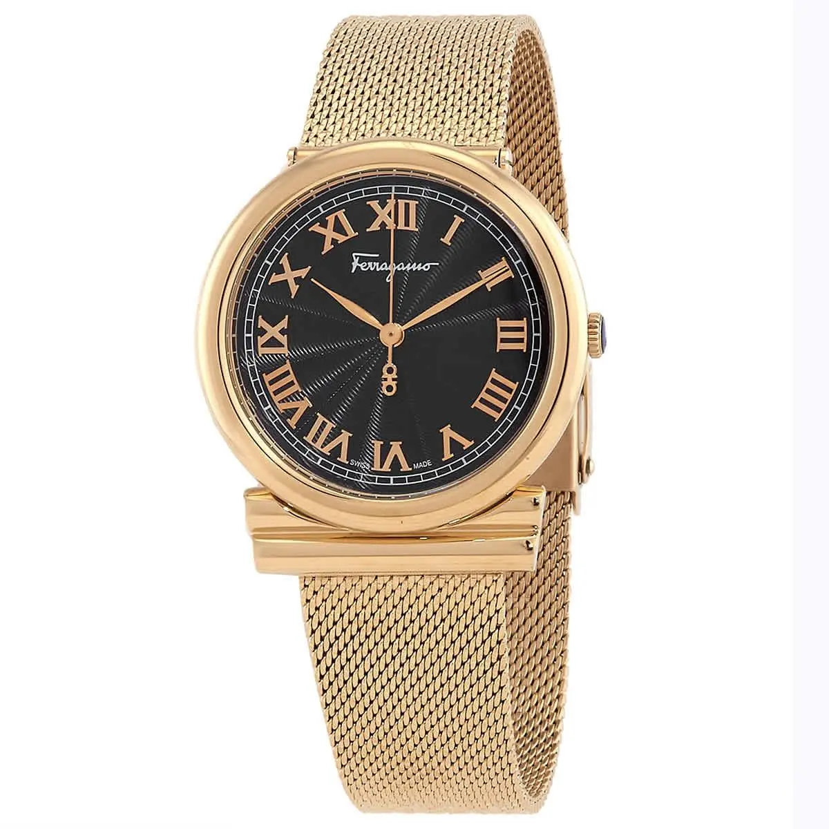 Ferragamo SFUF00521 Gancino Black Dial 34 mm Women`s Watch