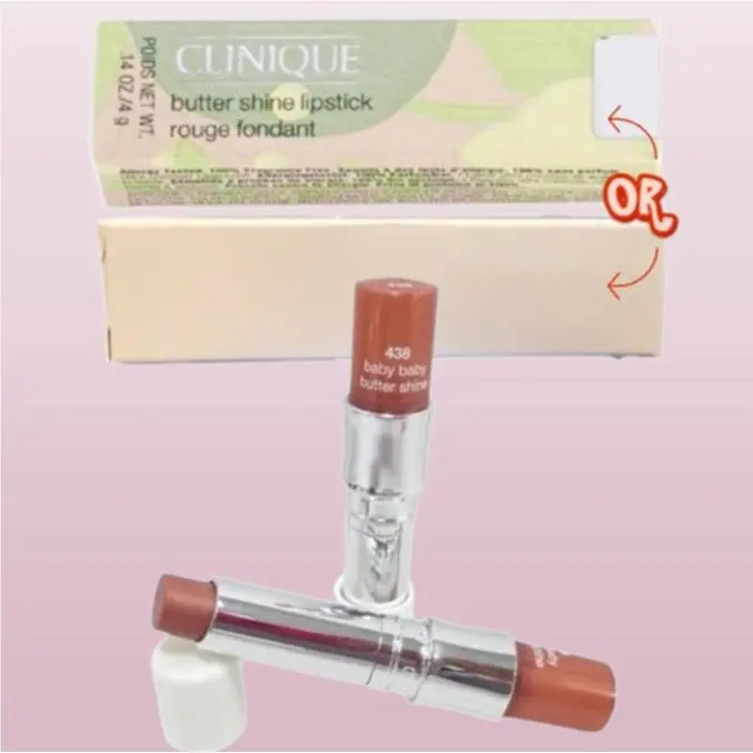 Butter Shine BY Clinique 438 Baby Baby Lipstick 0.14 OZ 2PCS