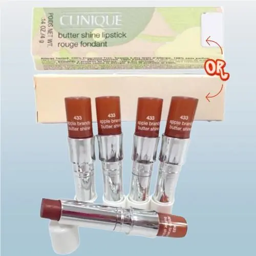 Butter Shine BY Clinique 433 Apple Brandy Lipstick 0.14 OZ Lot OF 5