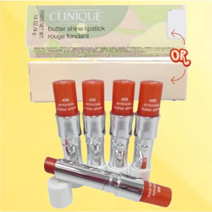 Butter Shine BY Clinique 409 Ambrosia Lipstick 0.14 OZ Lot OF 5