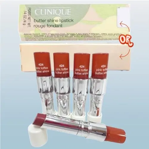Butter Shine BY Clinique 424 Pink Toffee Lipstick 0.14 OZ Lot OF 5
