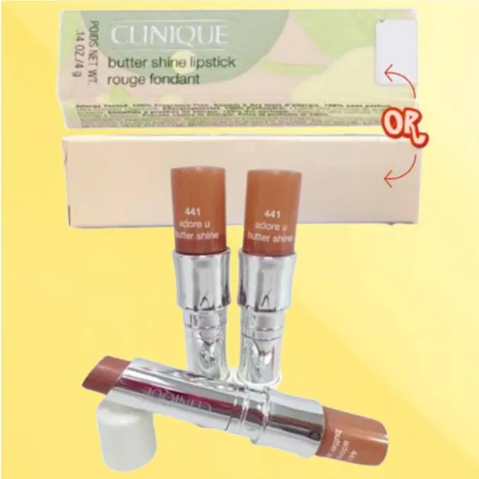 Butter Shine BY Clinique 441 Adore U Lipstick 0.14 OZ Lot OF 3