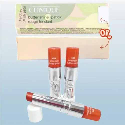 Butter Shine BY Clinique 409 Ambrosia Lipstick 0.14 OZ Set OF 3