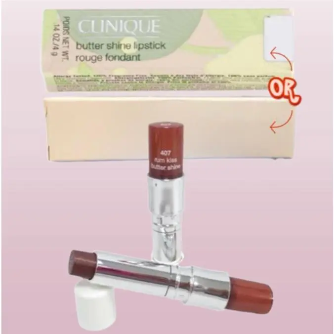 Butter Shine BY Clinique 407 Rum Kiss Lipstick 0.14 OZ 2PCS