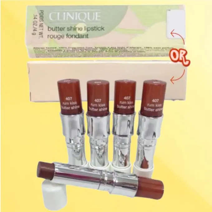 Butter Shine BY Clinique 407 Rum Kiss Lipstick 0.14 OZ Lot OF 5