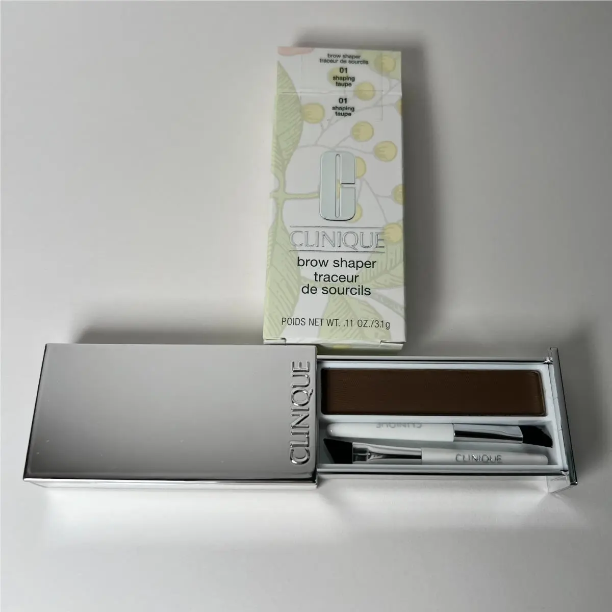 Clinique Brow Shaper Shade 01 Shaping Taupe Full Regular Standard Size