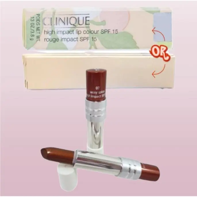 High Impact Spf 15 BY Clinique 07 Sassy Spice Lipstick 0.13 OZ Set OF 2