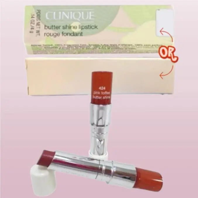 Butter Shine BY Clinique 424 Pink Toffee Lipstick 0.14 OZ Lot OF 2