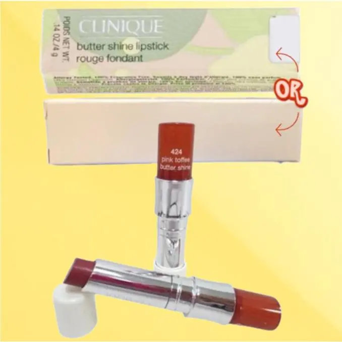 Butter Shine BY Clinique 424 Pink Toffee Lipstick 0.14 OZ 2PCS