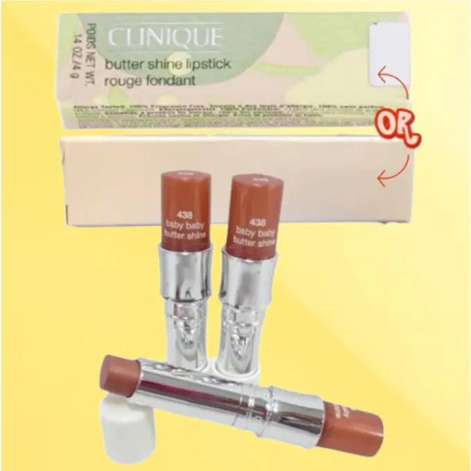 Butter Shine BY Clinique 438 Baby Baby Lipstick 0.14 OZ Lot OF 3
