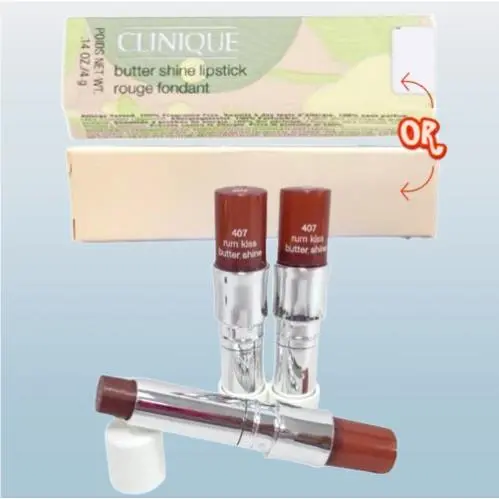 Butter Shine BY Clinique 407 Rum Kiss Lipstick 0.14 OZ Lot OF 3