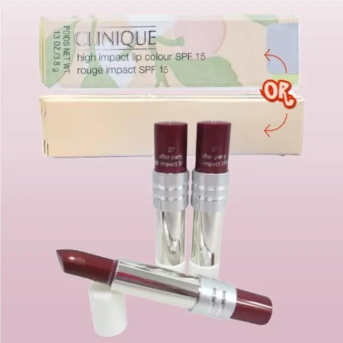 High Impact Spf 15 BY Clinique 27 After Party Lipstick 0.13 OZ Lot OF 3