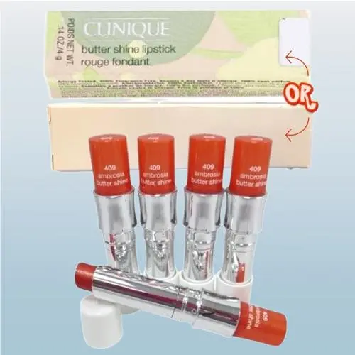 Butter Shine BY Clinique 409 Ambrosia Lipstick 0.14 OZ Lot OF 5