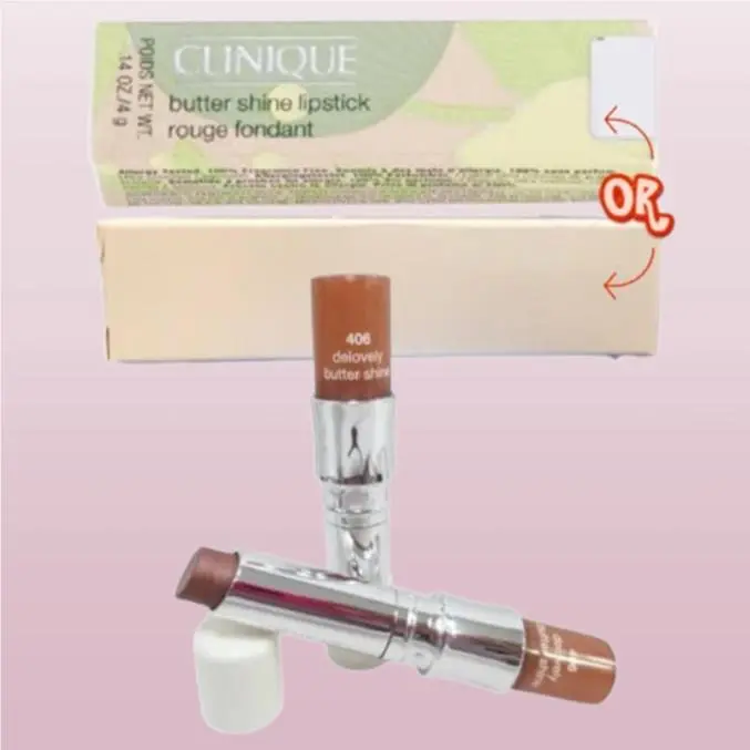Butter Shine BY Clinique 406 Delovely Lipstick 0.14 OZ Set OF 2