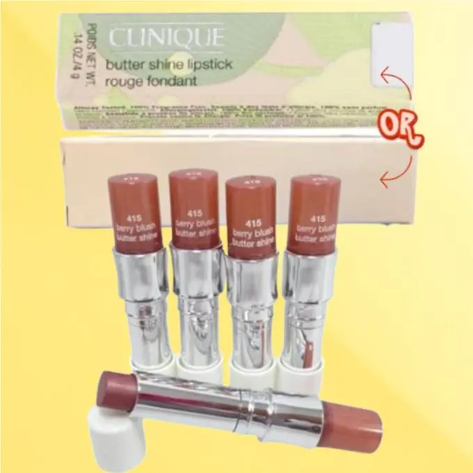 Butter Shine BY Clinique 415 Berry Blush Lipstick 0.14 OZ Lot OF 5