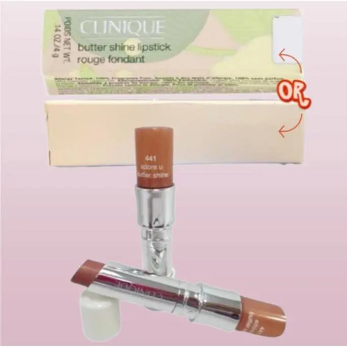 Butter Shine BY Clinique 441 Adore U Lipstick 0.14 OZ Lot OF 2