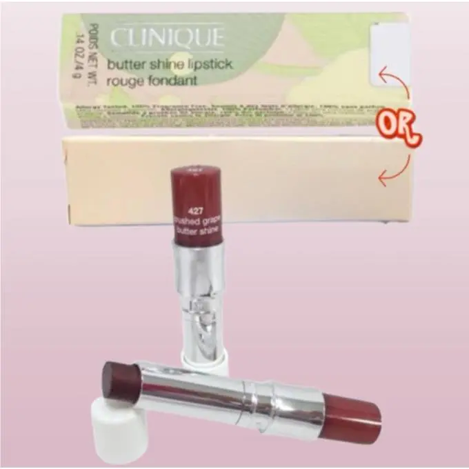 Butter Shine BY Clinique 427 Crushed Grape Lipstick 0.14 OZ 2PCS