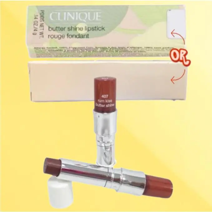 Butter Shine BY Clinique 407 Rum Kiss Lipstick 0.14 OZ 2PCS