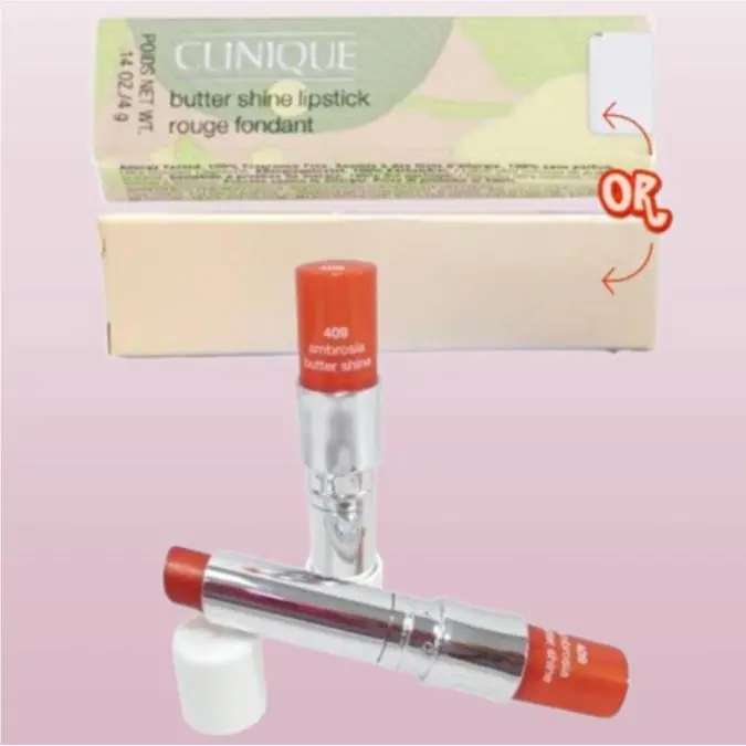 Butter Shine BY Clinique 409 Ambrosia Lipstick 0.14 OZ Set OF 2