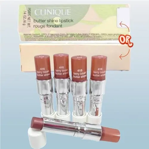 Butter Shine BY Clinique 415 Berry Blush Lipstick 0.14 OZ Lot OF 5
