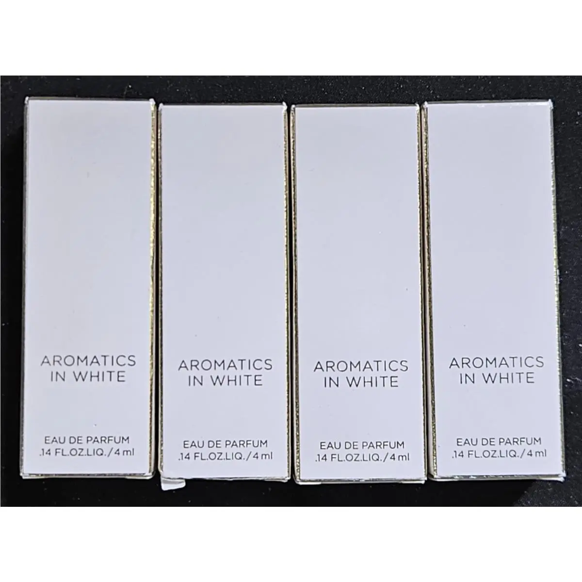 Lot of 4 Clinique Aromatics in White Edp Parfum Travel Size .14oz/4ml