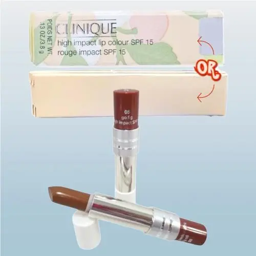 High Impact Spf 15 BY Clinique 05 GO Fig Lipstick 0.13 OZ Set OF 2