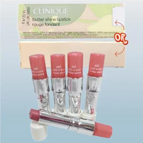 Butter Shine BY Clinique 437 Pink-a-boo Lipstick 0.14 OZ Lot OF 5