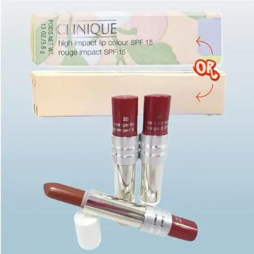High Impact Spf 15 BY Clinique 20 Rose Spectrum Lipstick 0.13 OZ Lot OF 3