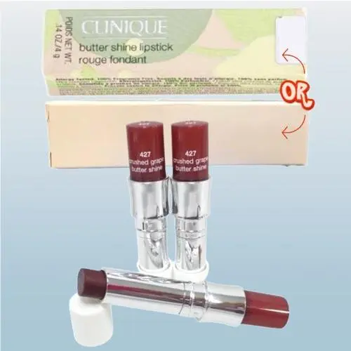 Butter Shine BY Clinique 427 Crushed Grape Lipstick 0.14 OZ Lot OF 3