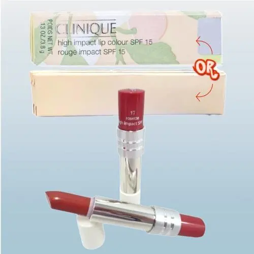 High Impact Spf 15 BY Clinique 17 Rosette Lipstick 0.13 OZ Lot OF 2