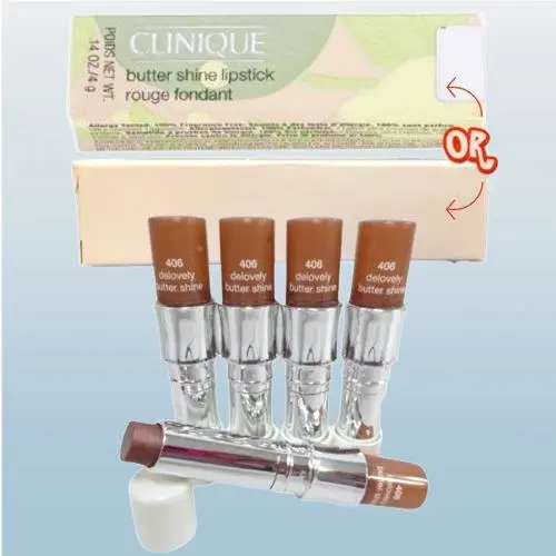 Butter Shine BY Clinique 406 Delovely Lipstick 0.14 OZ Lot OF 5