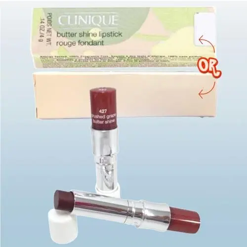 Butter Shine BY Clinique 427 Crushed Grape Lipstick 0.14 OZ Set OF 2