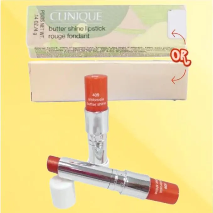 Butter Shine BY Clinique 409 Ambrosia Lipstick 0.14 OZ Set OF 2