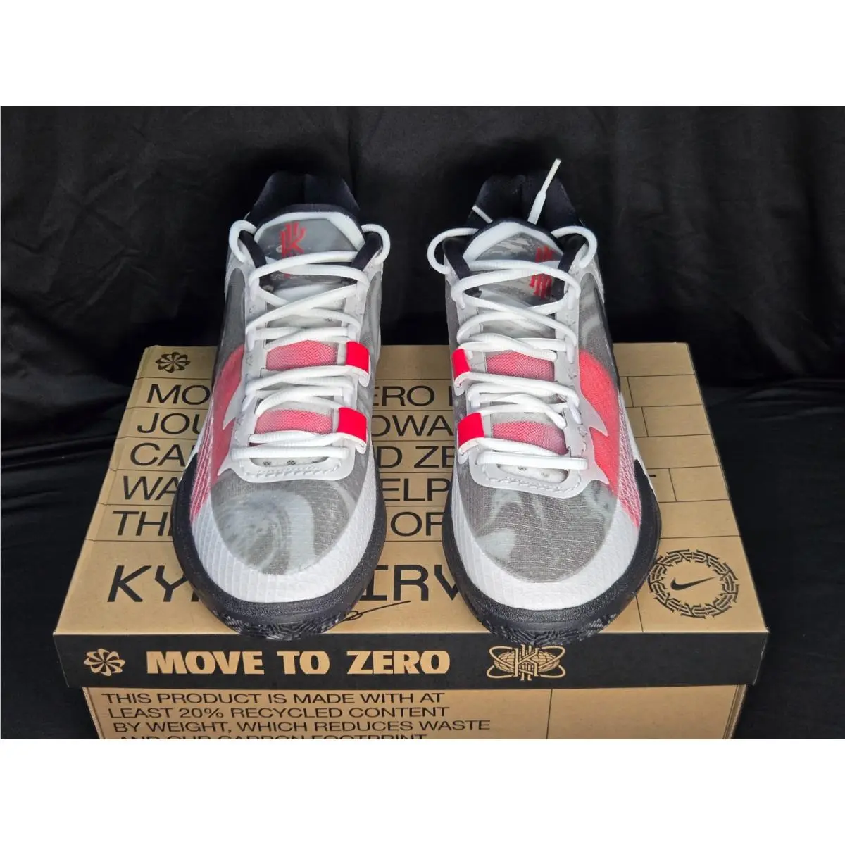 Nike shoes - Kyrie 8 - Kyrie - DJ6017-100 - White/University Red-Black 7