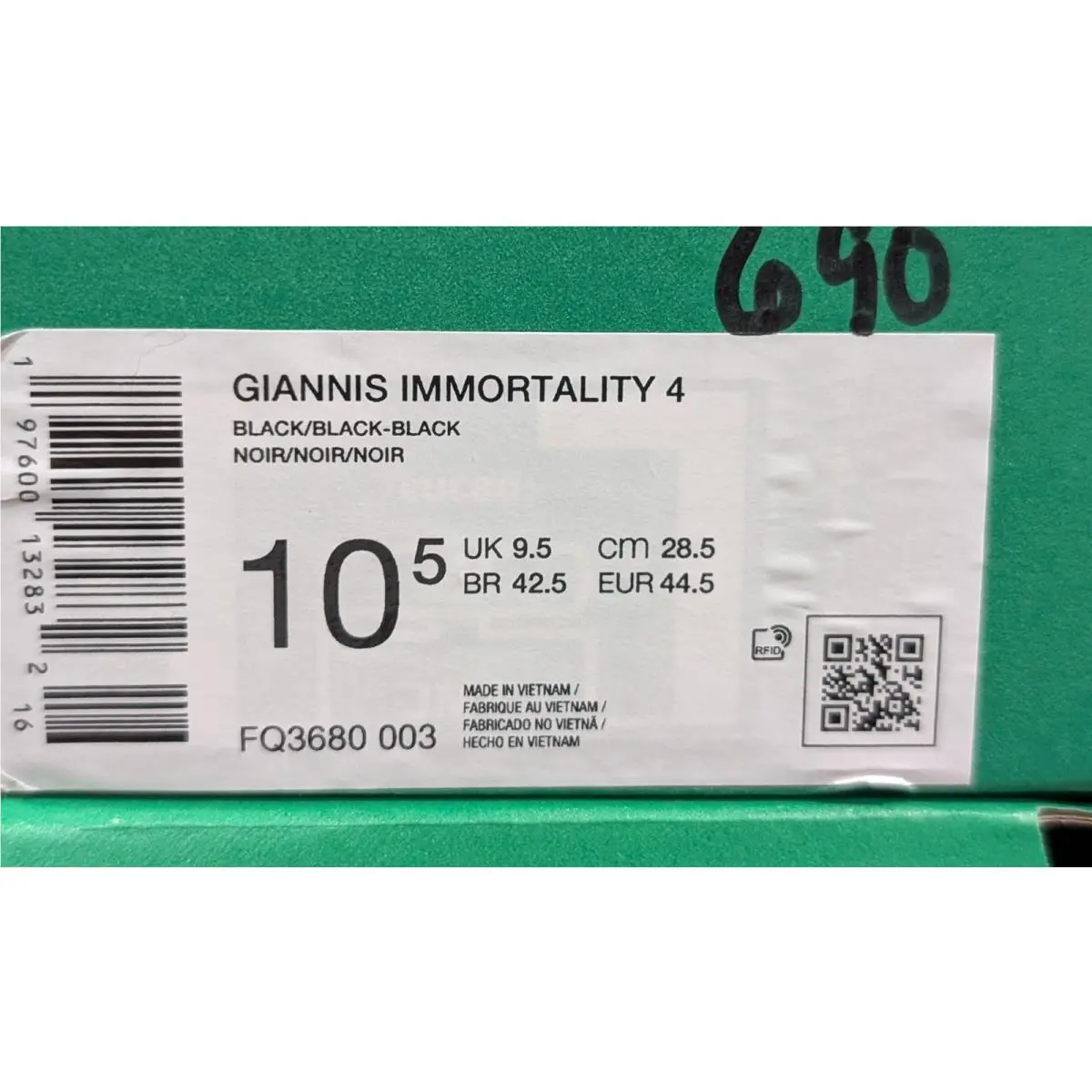 Nike shoes - Nike Giannis Immortality 4 - Giannis Immortality - FQ3680-003 - Black 9